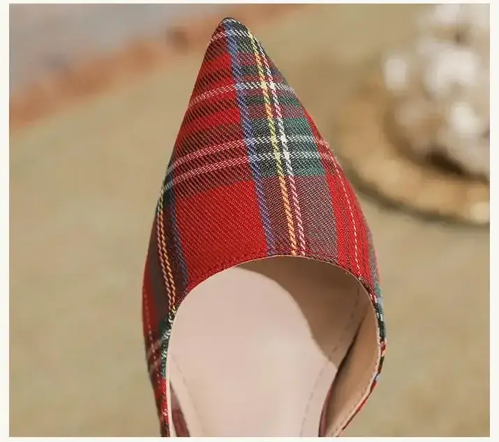 wp 0005 size 31 44 plaid cloth side empty pointed toe shallow stiletto heels women shoes thin high heel pumps wp 0005 size 31 44 plaid cloth side empty pointed toe shallow stiletto heels women shoes thin high heel pumps