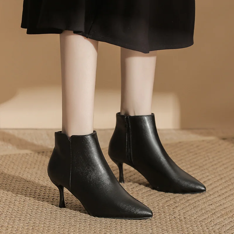 wb 0004 women boots large size short tube stiletto high heel ankle boots pointed toe 31 43 small size 32 33 wb 0004 women boots large size short tube stiletto high heel ankle boots pointed toe 31 43 small size 32 33