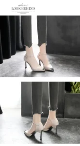 ws 0033 30 44 pointed women shoes small size 31 32 33 buckle stiletto heels blue sexy high heels party shoes