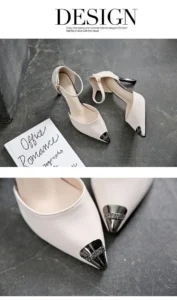 ws 0033 30 44 pointed women shoes small size 31 32 33 buckle stiletto heels blue sexy high heels party shoes