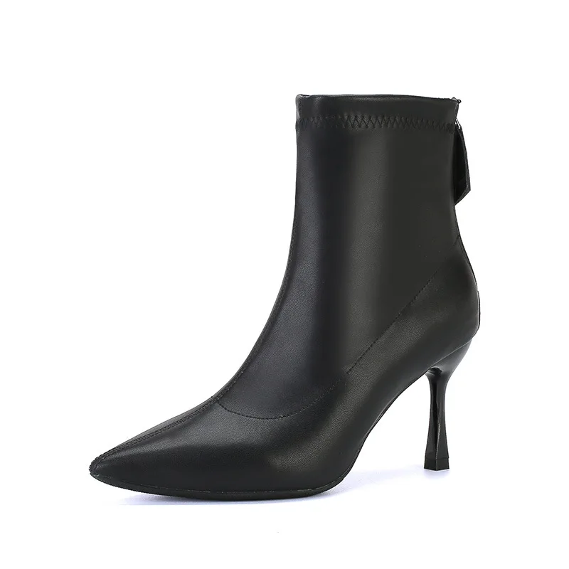 wb 0048 32 43 winter women's pointed toe ankle boots fur lined warm high heels zip design slim short boots elegant party office shoes wb 0048 32 43 winter women's pointed toe ankle boots fur lined warm high heels zip design slim short boots elegant party office shoes