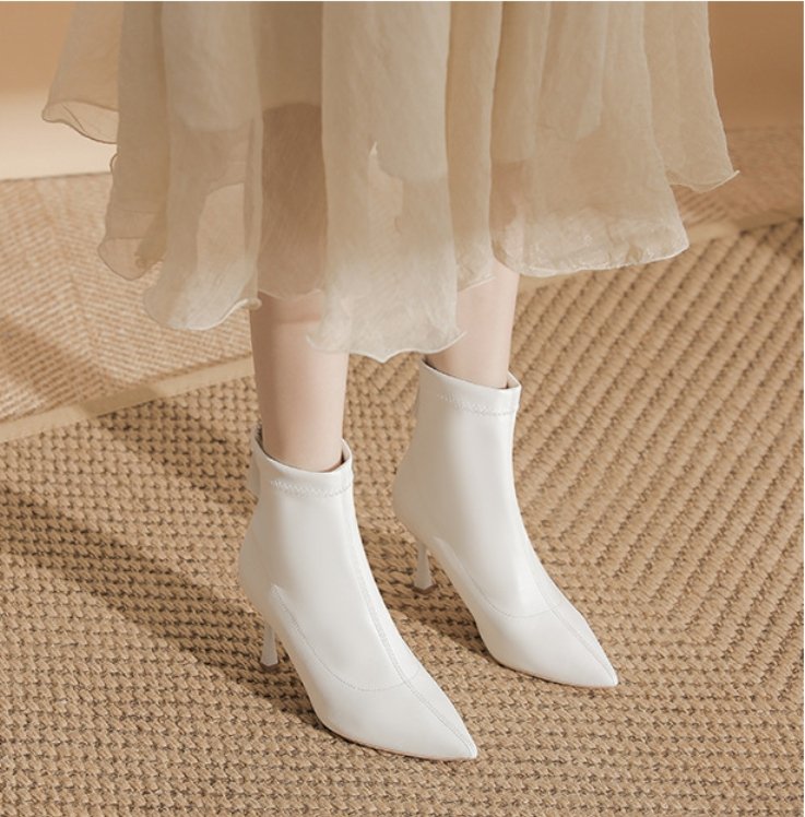 wb 0048 32 43 winter women's pointed toe ankle boots fur lined warm high heels zip design slim short boots elegant party office shoes wb 0048 32 43 winter women's pointed toe ankle boots fur lined warm high heels zip design slim short boots elegant party office shoes