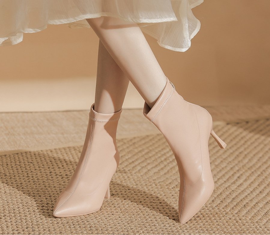 wb 0048 32 43 winter women's pointed toe ankle boots fur lined warm high heels zip design slim short boots elegant party office shoes wb 0048 32 43 winter women's pointed toe ankle boots fur lined warm high heels zip design slim short boots elegant party office shoes